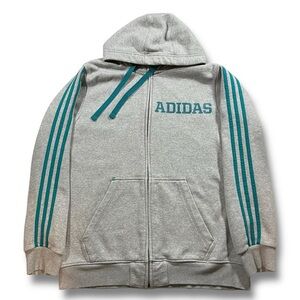 Y2K ADIDAS EQT ZIP-UP HOODIE - (L)
